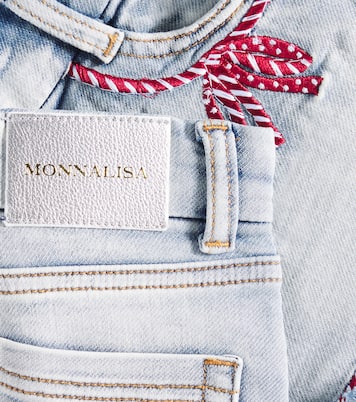 Shorts en denim de efecto desgastado | Monnalisa