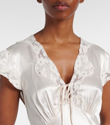Bridal Amari satin gown | Rixo