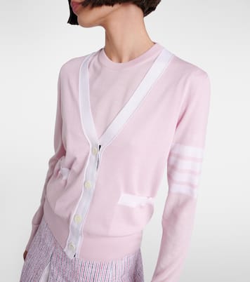 4-Bar virgin wool cardigan | Thom Browne