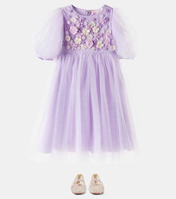 Abito in tulle con applicazioni floreali | Tutu Du Monde