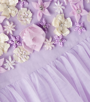 Abito in tulle con applicazioni floreali | Tutu Du Monde
