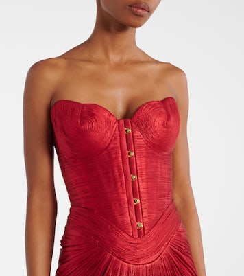 Kiera silk tulle corset gown | Maria Lucia Hohan