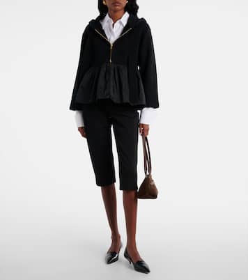 Faille-trimmed cotton jersey zip-up hoodie | Patou