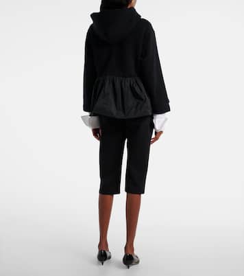 Faille-trimmed cotton jersey zip-up hoodie | Patou