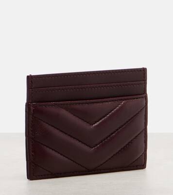 Cassandre matelassé leather card case | Saint Laurent