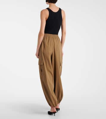 Glauco cotton twill wide-leg pants  | Max Mara