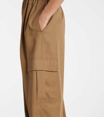Glauco cotton twill wide-leg pants  | Max Mara