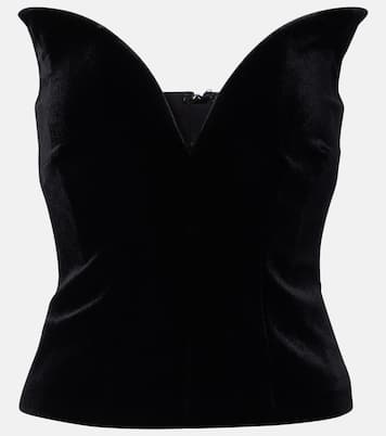 벨벳 코르셋 탑 | Roland Mouret