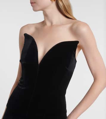 벨벳 코르셋 탑 | Roland Mouret
