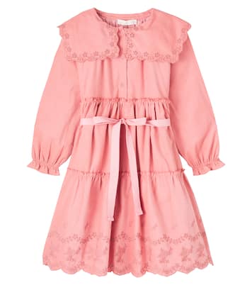 Manola belted embroidered cotton dress | C'era Una Volta
