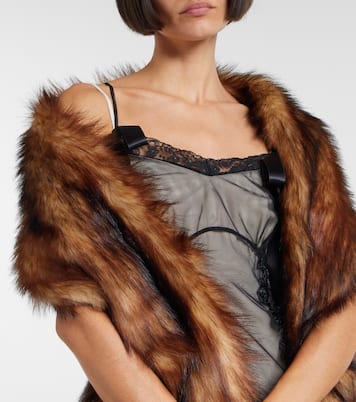 Schal aus Faux Fur | Simone Rocha