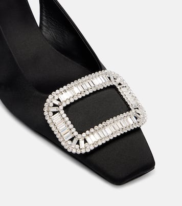 Belle Vivier 45 satin slingback pumps | Roger Vivier