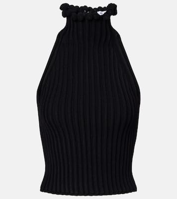 Ribbed-knit turtleneck top | Alaïa
