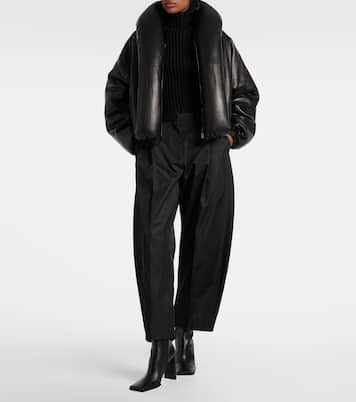 Ribbed-knit turtleneck top | Alaïa