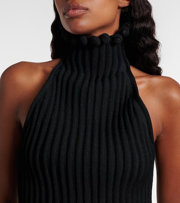 Ribbed-knit turtleneck top | Alaïa