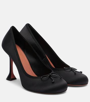 Lila 95 satin pumps | Amina Muaddi