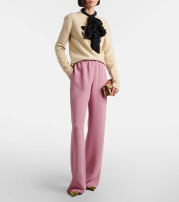 Cady Couture wide-leg pants | Valentino