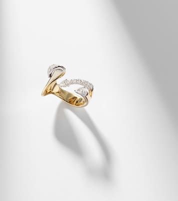 Golden Strada 18kt gold ring with diamonds  | Yeprem