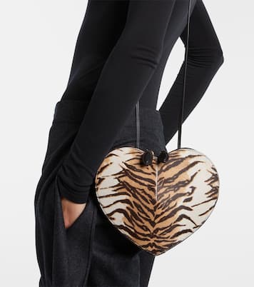 Le Cœur calf hair shoulder bag | Alaïa