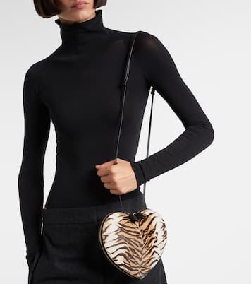 Le Cœur calf hair shoulder bag | Alaïa