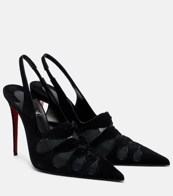Slingback-Pumps Circle Max mit Veloursleder | Christian Louboutin