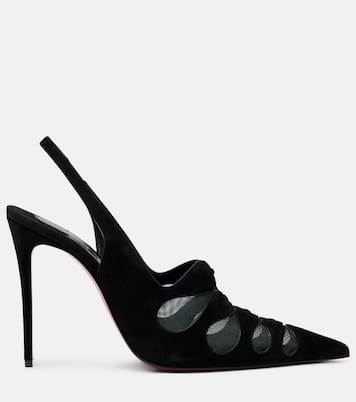 Slingback-Pumps Circle Max mit Veloursleder | Christian Louboutin