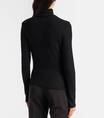 Lauren turtleneck jersey top | Leset