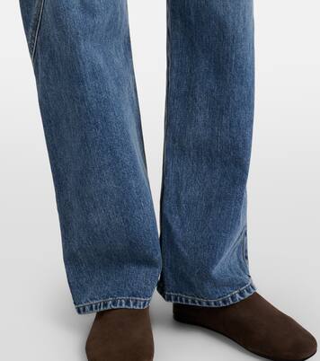 Bestickte High-Rise Straight Jeans | JW Anderson