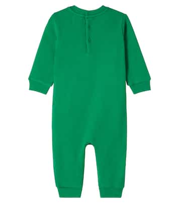 유아 - Polo Bear 프린트 코튼 블렌드 우주복 | Polo Ralph Lauren Kids