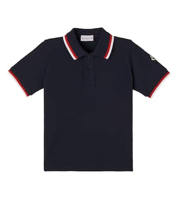 Polo de piqué de algodón | Moncler Enfant