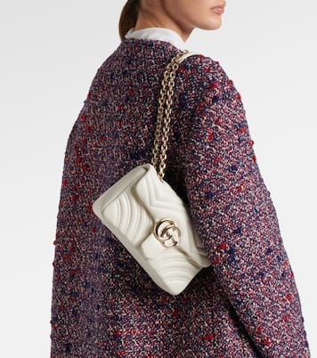 GG Marmont Small leather shoulder bag | Gucci