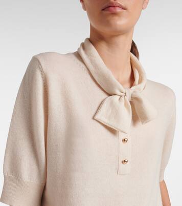 Bow-detail wool and cashmere sweater | Jardin des Orangers