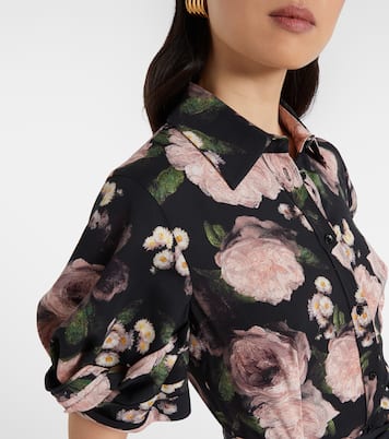 Floral belted shirt dress | Erdem