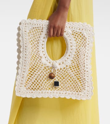 Spiaggia Small lace tote bag | Jacquemus