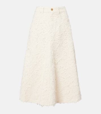 Denim midi skirt | Brunello Cucinelli