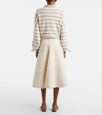 Denim midi skirt | Brunello Cucinelli