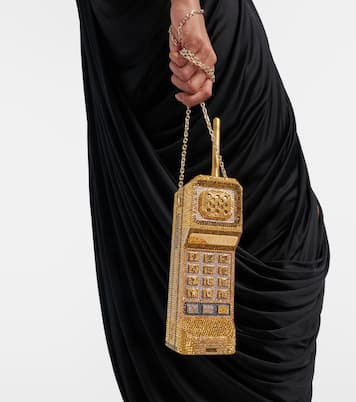 Brick Phone Small embellished clutch | Judith Leiber Couture