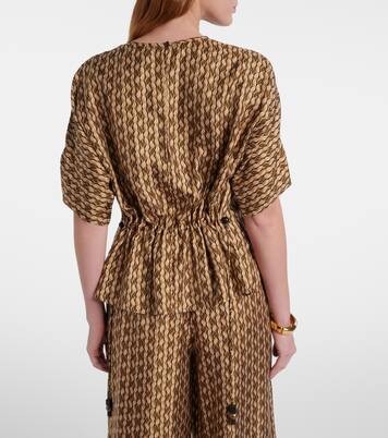 Blusa Nordica de seda estampada | Max Mara