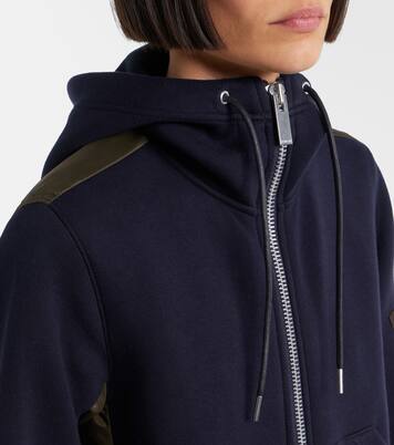 Paneled zip-up hoodie | Sacai