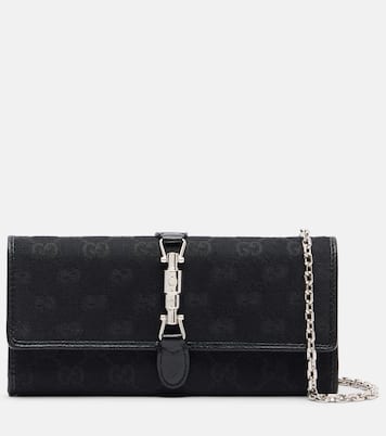 Gucci Jackie GG Canvas wallet on chain | Gucci