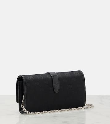 Gucci Jackie GG Canvas wallet on chain | Gucci