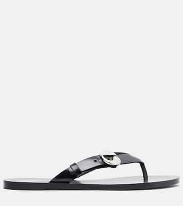 Logo leather thong sandals | Coperni