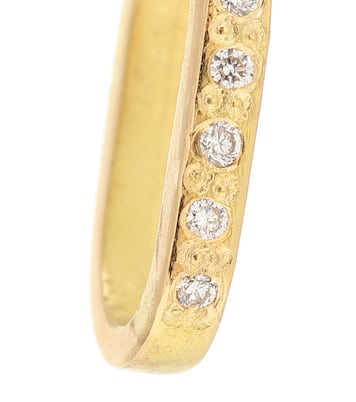 Boucle d'oreille unique L'amore Chain en or 18 ct et diamants | Elhanati