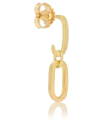 Boucle d'oreille unique L'amore Chain en or 18 ct et diamants | Elhanati