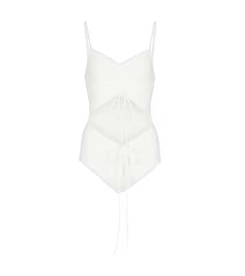 Cutout ruched swimsuit | Christopher Esber
