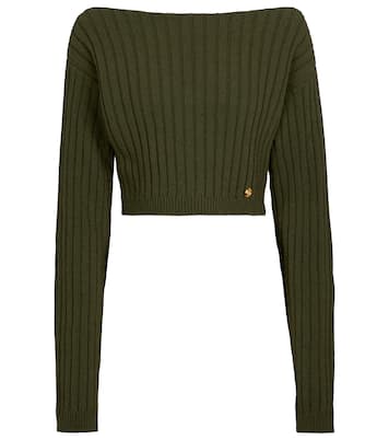 Jersey cropped en mezcla de lana | Balmain