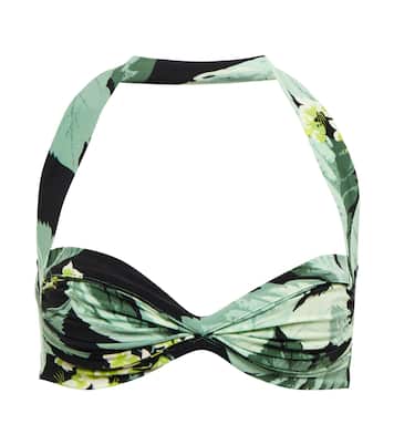 Top de bikini Bill Bra estampado | Norma Kamali