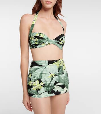 Top de bikini Bill Bra estampado | Norma Kamali
