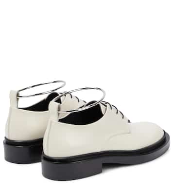 环形细节皮革德比鞋 | Jil Sander