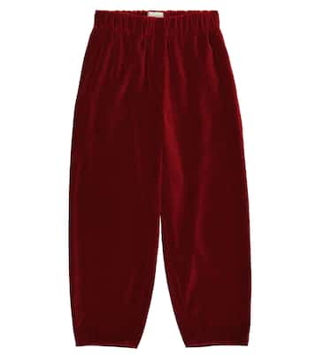 Pantaloni a gamba larga in velluto | Il Gufo
